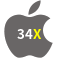 Aplicativo 34X para iOS